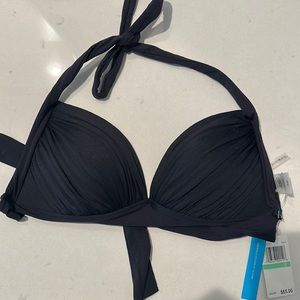 Black padded halter bikini top WT SIZE 8